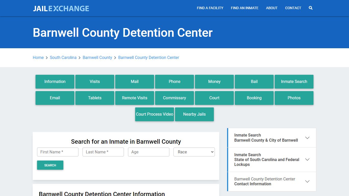 Barnwell County Detention Center - Jail Exchange